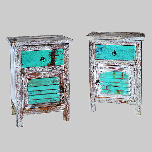 bedside shutter cabinet W 1 drawer - #188