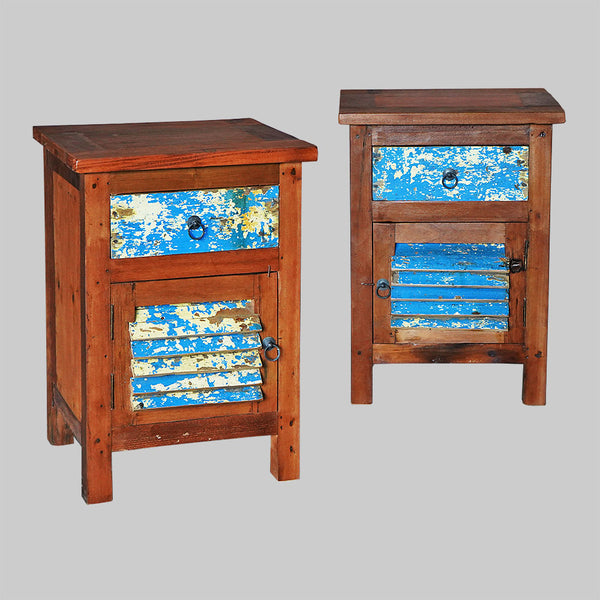 bedside shutter cabinet W 1 drawer - #182