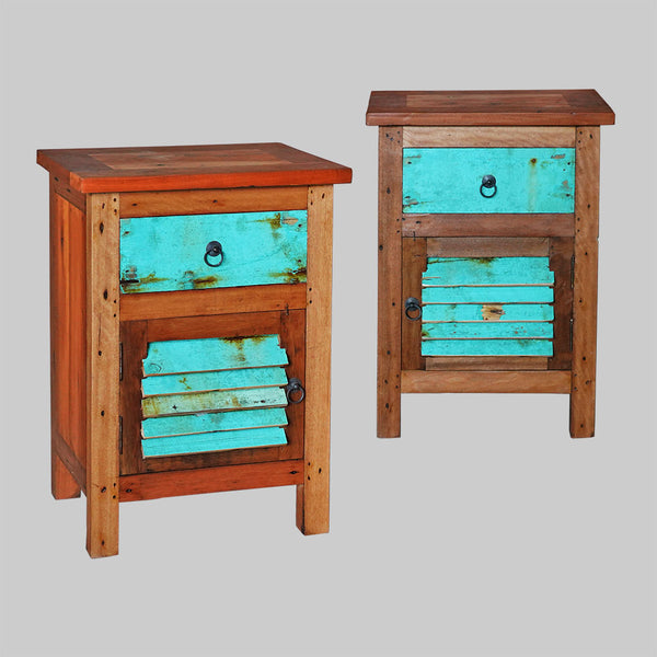 bedside shutter cabinet W 1 drawer - #184