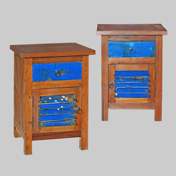 bedside shutter cabinet W 1 drawer - #185