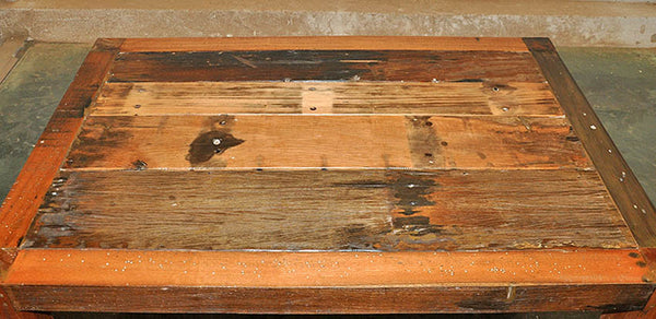 Brown Wood Coffee Table 47x32 - #104