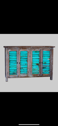 colonial shutter cabinet with 4 doors #9