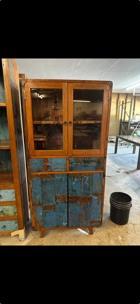Retro cabinet w glass door 2 DRAWER - #1