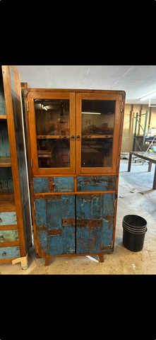 Retro cabinet w glass door 2 DRAWER - #1