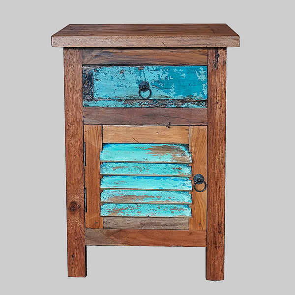 colonial bedside shutter cabinet-#8