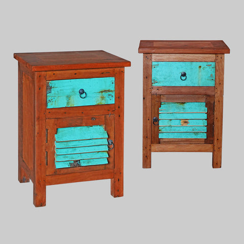 bedside shutter cabinet W 1 drawer - #183