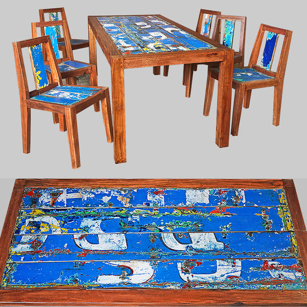 TABLE STANDARD W 6 CHAIRS 200x90x78 - #1