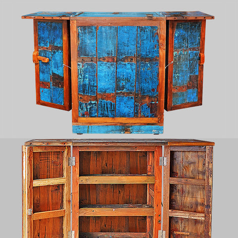 Folding Bar/liquor cabinet - #217