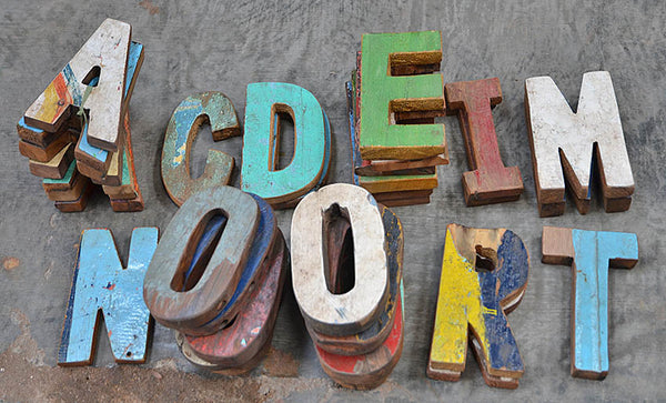 Reclaimed Wood Letters