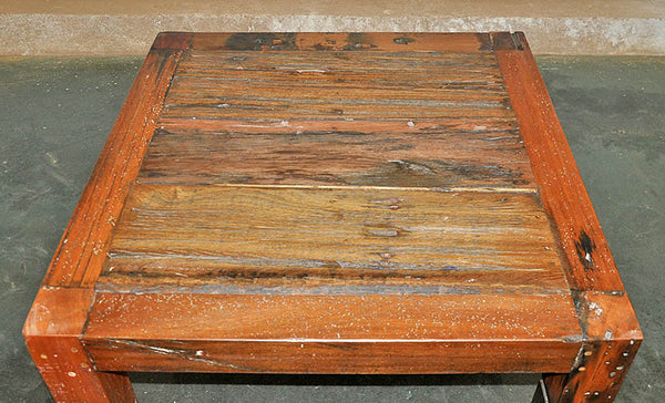 Brown Wood Coffee Table 32x32 - #104