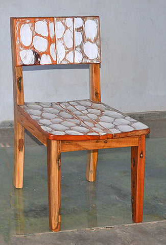 Standard Chair with White Carving - #115