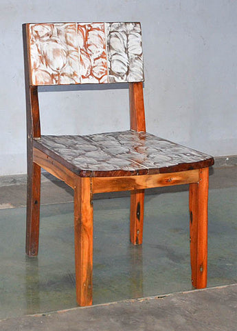 Standard Chair with White Carving - #100