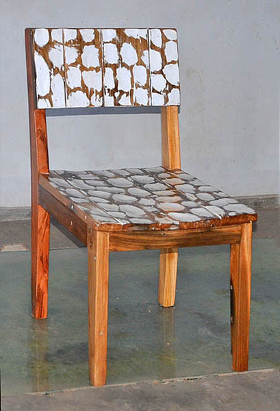 Standard Chair with White Carving - #125