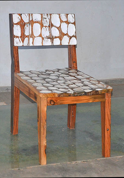Standard Chair with White Carving - #128