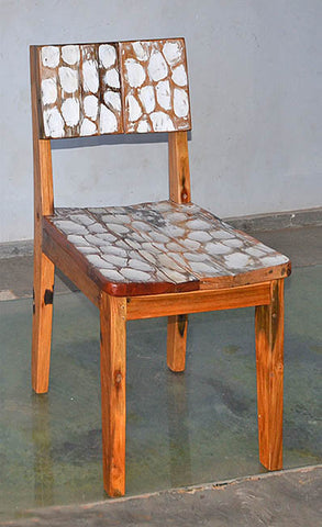 Standard Chair with White Carving - #107