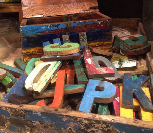 Reclaimed Wood Letters