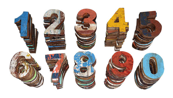 Reclaimed Wood Numbers